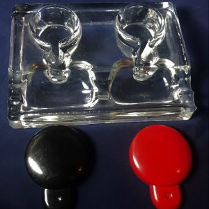 Tinteiro (duplo) vidro da Marinha Grande