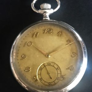Relógio de bolso caixa de prata