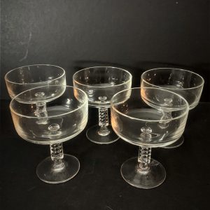 Conjunto de 5 taças em cristal