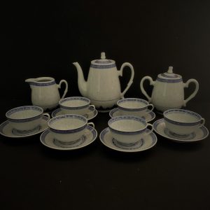 Serviço de chá porcelana “Bago de arroz”